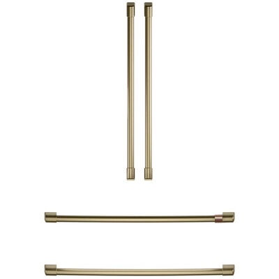 Cafe Refrigerator Handle Kit (Set of 4)- Brushed Brass | CXQB4H4PNCG