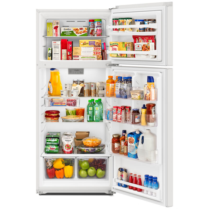 Whirlpool 28 in. 16.3 cu. ft. Top Freezer Refrigerator - White, White, hires