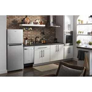 Whirlpool 24 in. 11.6 cu. ft. Counter Depth Top Freezer Refrigerator - Stainless Steel, Stainless Steel, hires