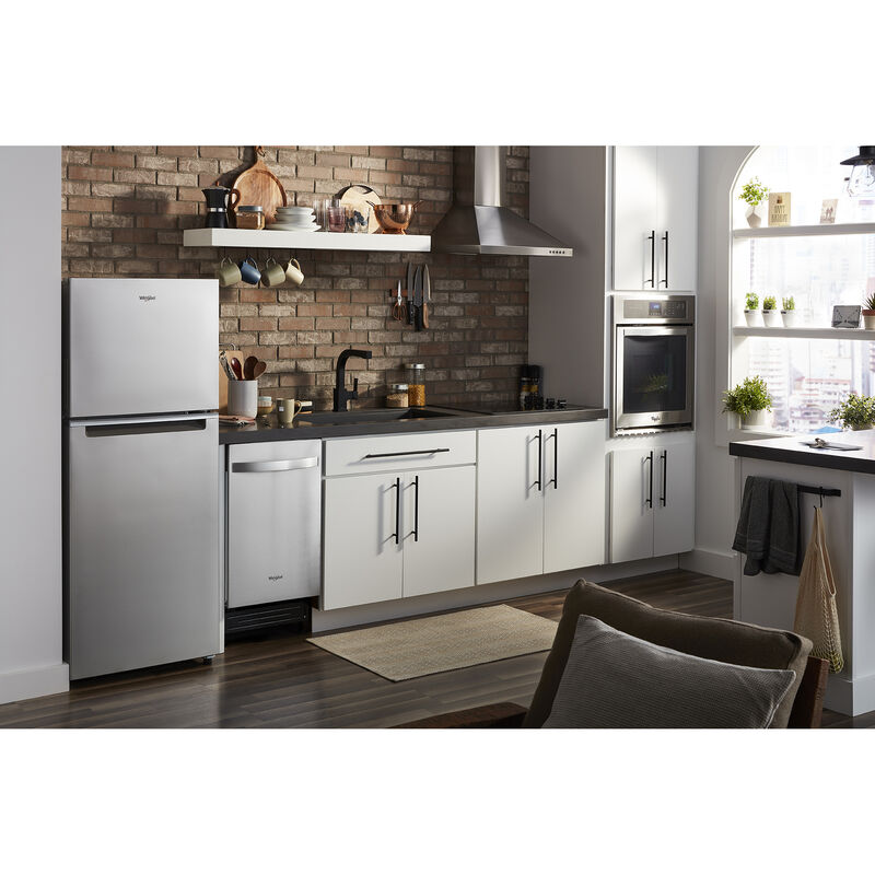 Whirlpool 24 in. 11.6 cu. ft. Counter Depth Top Freezer Refrigerator - Stainless Steel, Stainless Steel, hires
