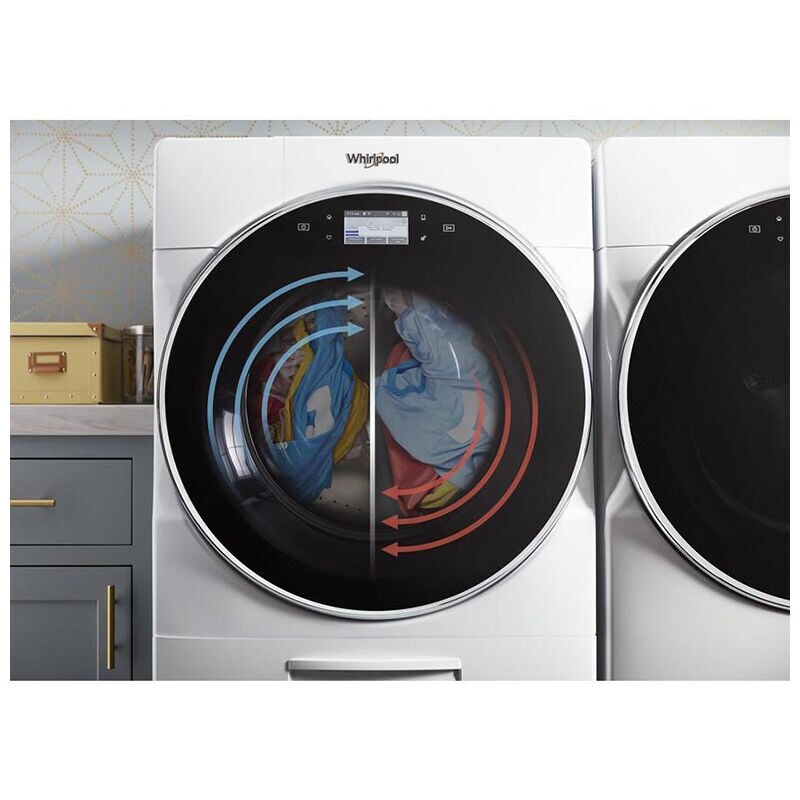 Whirlpool 27 in. 5.0 Cu. Ft. Front Loading Washer with 6 Wash Programs, 8 Wash Options, Sanitize Cycle, Steam Wash & Self Clean - White, , hires