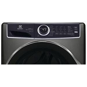 Electrolux 600 Series 27 in. 4.5 cu. ft. Stackable Front Load Washer with Perfect Steam, LuxCare Plus Wash System & SmartBoost -Titanium, Titanium, hires