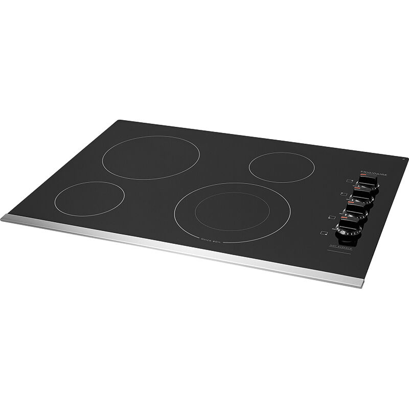 Frigidaire 30 in. 4-Burner Electric Cooktop with Power Burner - Stainless Steel, Stainless Steel, hires