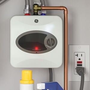 GE Electric 6 Gallon Small Point of Use Water Heater with 8-Year Parts Warranty, , hires