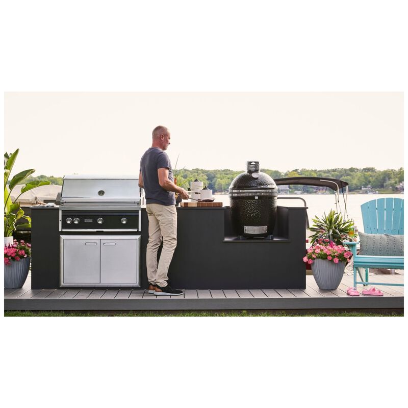 Lynx Kamando 18 in. Charcoal Grill with Rotisserie - Gloss Black, , hires