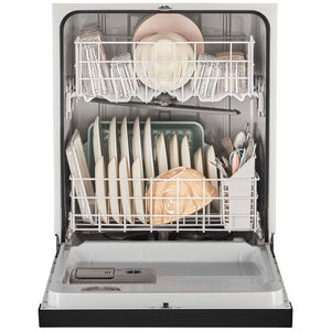 Whirlpool 24 in. Front Control Dishwasher with 59 dBa Sound Level & Pocket - Stainless Steel, Stainless Steel, hires