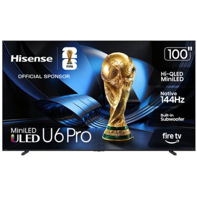 Hisense - 100" Class U6 Pro Series ULED Mini-LED 4K UHD Smart Fire TV | 100U6SFPRO