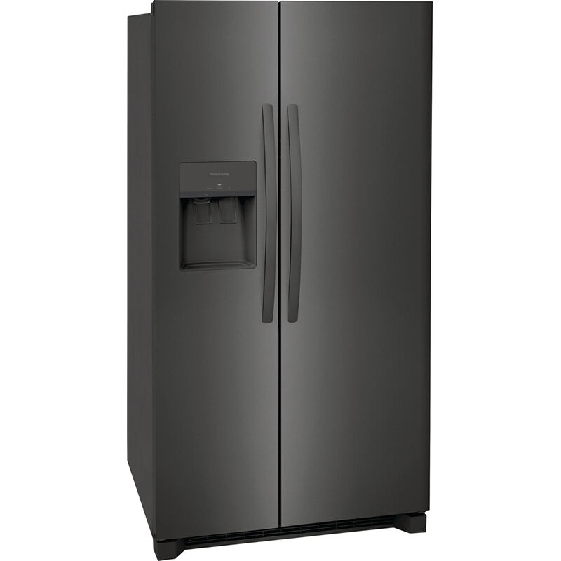 Frigidaire 36 in. 25.6 cu. ft. Side by Side Refrigerator with Ice & Water Dispenser - Black Stainless, Black Stainless, hires