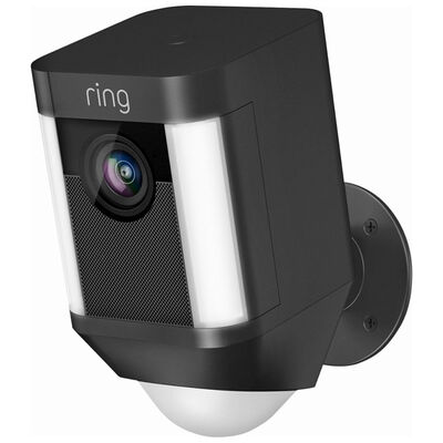 Ring Wireless Spotlight Cam Battery Powered Outdoor Security Camera - Black | 8SB1S7-BEN0
