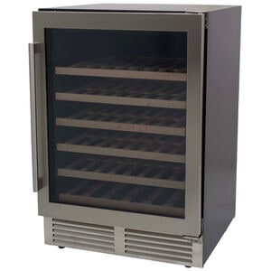 Avanti Designer Series 23 in. Undercounter Wine Cooler with Wood Racks, Single Temperature Zone & 51 Bottle Capacity - Stainless Steel, , hires