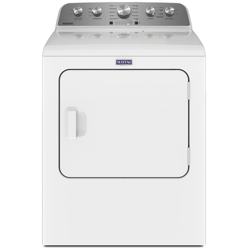 Maytag 29 in. 7.0 cu. ft. Front Load Gas Dryer with 10 Dryer Programs, 4 Dry Options & Wrinkle Care - White, White, hires