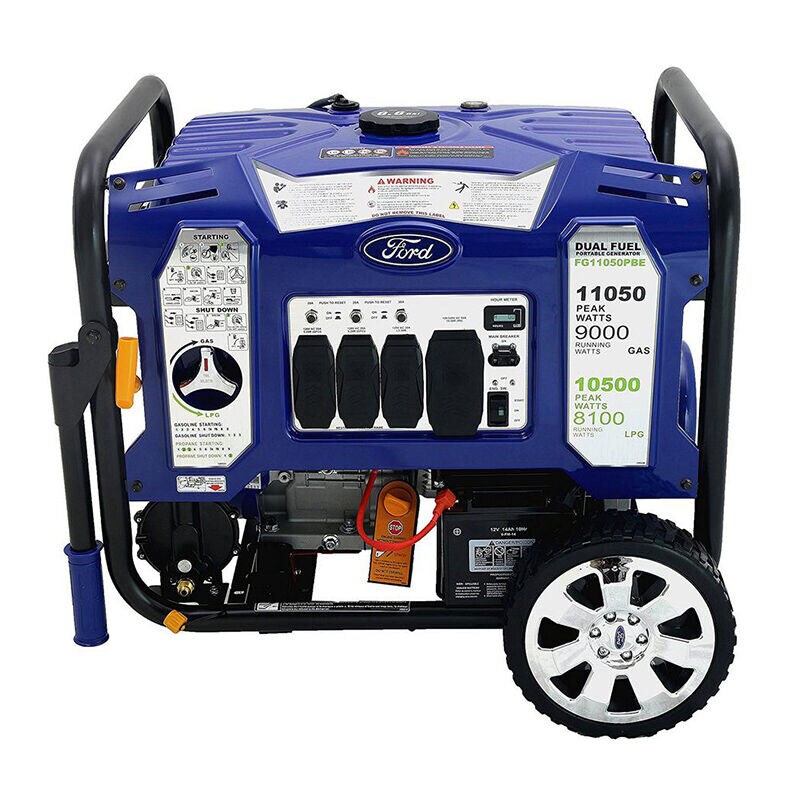 Ford 11,050 Watt DUAL FUEL 4 Cycle Propane and Gas Engine Generator, , hires