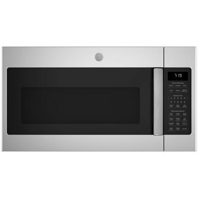 GE 30 in. 1.9 cu. ft. 1000W Over-the-Range Microwave with 400 CFM & Sensor Cooking - Stainless Steel | JNM7196RWSS