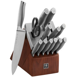 Henckels Modernist 14-pc Self-Sharpening Knife Set with Block - Stainless Steel, , hires