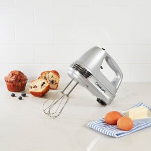 Cuisinart Power Advantage PLUS 9-Speed Electric Hand Mixer with 3 Attachments - Brushed Chrome, , hires