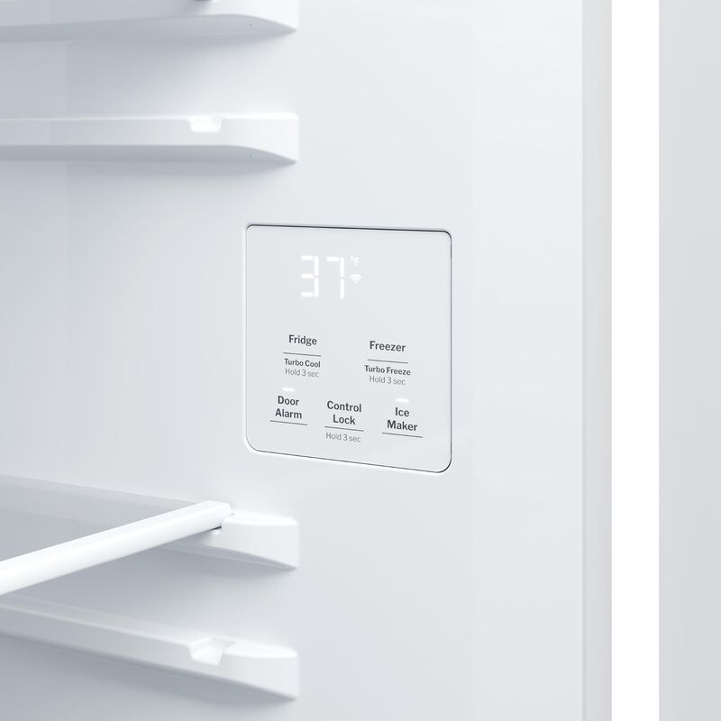 GE 36 in. 27.9 cu. ft. Side-by-Side Refrigerator with Ice & Water Dispenser - White, White, hires
