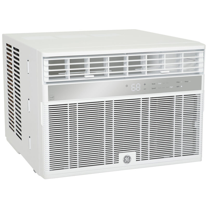 GE 8,000 BTU Smart Energy Star Window Air Conditioner with 3 Fan Speeds,  Sleep Mode u0026 Remote Control - White | P.C. Richard u0026 Son