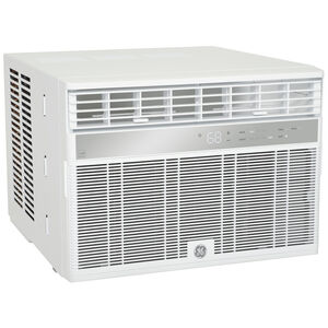 GE 8,000 BTU Smart Energy Star Window Air Conditioner with 3 Fan Speeds, Sleep Mode & Remote Control - White, , hires