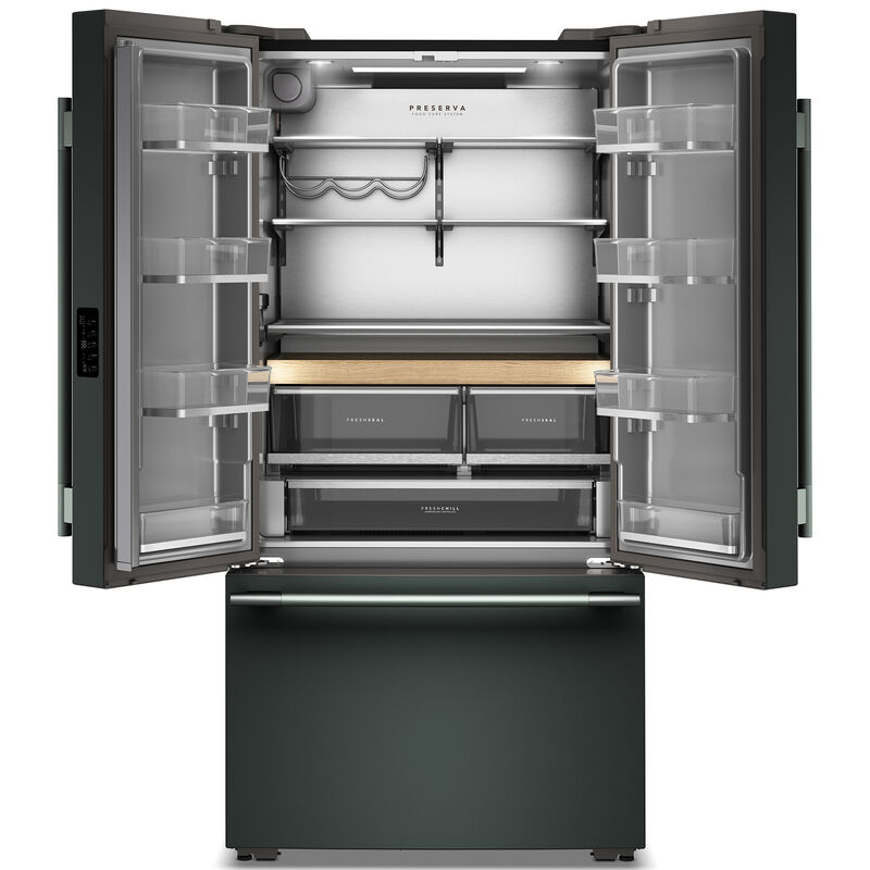 KitchenAid 36 in. 24.8 cu. ft. Smart Counter Depth French Door Refrigerator with Internal Water Dispenser - Juniper, Juniper, hires