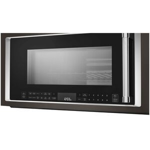 KitchenAid 30 in. 1.9 cu. ft. Over-the-Range Microwave with 10 Power Levels, 400 CFM & Sensor Cooking Controls - Black Stainless Steel with PrintShield Finish, Black Stainless Steel with PrintShield Finish, hires