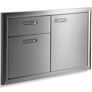 Lynx Ventana 36 in. Storage Door & Double Drawer Combination - Stainless Steel, , hires