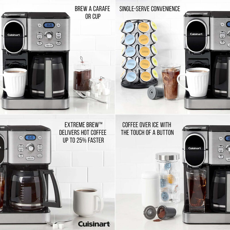 Cuisinart 12-Cup Coffee Maker with Single-Serve Brewer - Stainless Steel, , hires