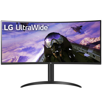 LG 34" Curved UltraWide QHD HDR Monitor with AMD FreeSync Premium 160Hz Refresh Rate | 34WP65C-B