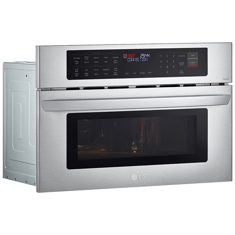 LG 30" 1.7 Cu. Ft. Electric Smart Wall Oven with Standard Convection - Stainless Steel, Stainless Steel, hires