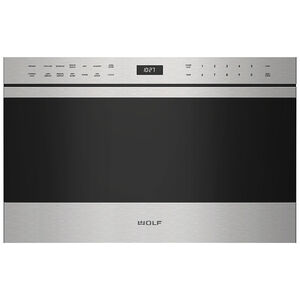Wolf 24 in. 1.2 cu. ft. 950W Drawer Microwave with Sensor Cooking - Stainless Steel, , hires