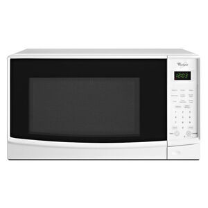 Whirlpool 18 in. 0.7 cu.ft Countertop Microwave with 10 Power Levels - White, White, hires