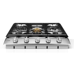 Fotile 30 in. 5-Burner Natural Gas Cooktop with Simmer Burner & Power Burner - Stainless Steel, , hires