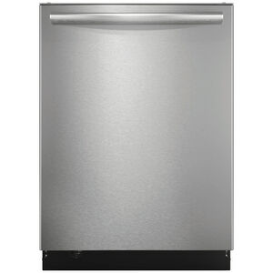 Frigidaire Gallery 24 in. Top Control Dishwasher with 47 dBa Sound Level, 3rd-Rack & CleanBoost - Stainless Steel, , hires