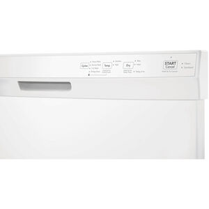 Frigidaire 24 in. Front Control Dishwasher with 54 dBa Sound Level, MaxDry & Pocket - White, White, hires