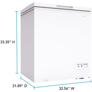 Avanti 33 in. 7.0 cu. ft. Garage-Ready Chest Freezer - White, , hires