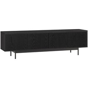Preston & Cole Everett 70" Wide TV Stand for TVs up to 75" - Black Grain, , hires