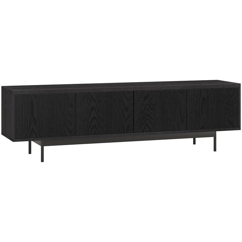 Preston & Cole Everett 70" Wide TV Stand for TVs up to 75" - Black Grain, , hires