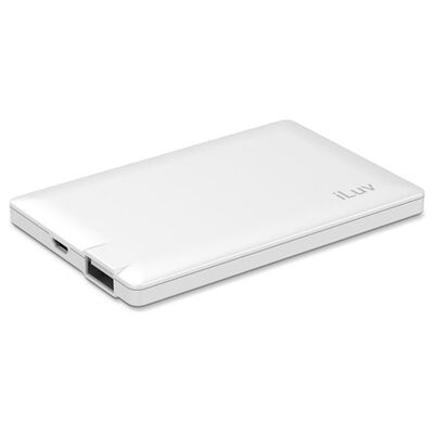 iLuv myPower25 2500mAh Slim Portable Battery Pack (White) | MYPOWER25WH