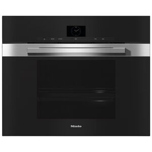 Miele PureLine Series 30 in. 2.4 cu. ft. Smart Steam Electric Single Wall Oven with Standard Convection - Clean Touch Steel, , hires