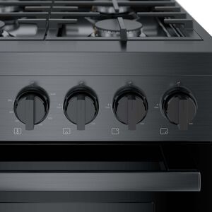 Bosch 800 Series 36 in. 3.4 cu. ft. Standard Convection Gas Range with 6 Sealed Burners - Black Stainless Steel, , hires