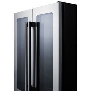 Summit 24 in. Undercounter Wine Cooler with Glass & Wood Racks, Dual Temperature Zones & 21 Bottle Capacity - Stainless Steel, , hires