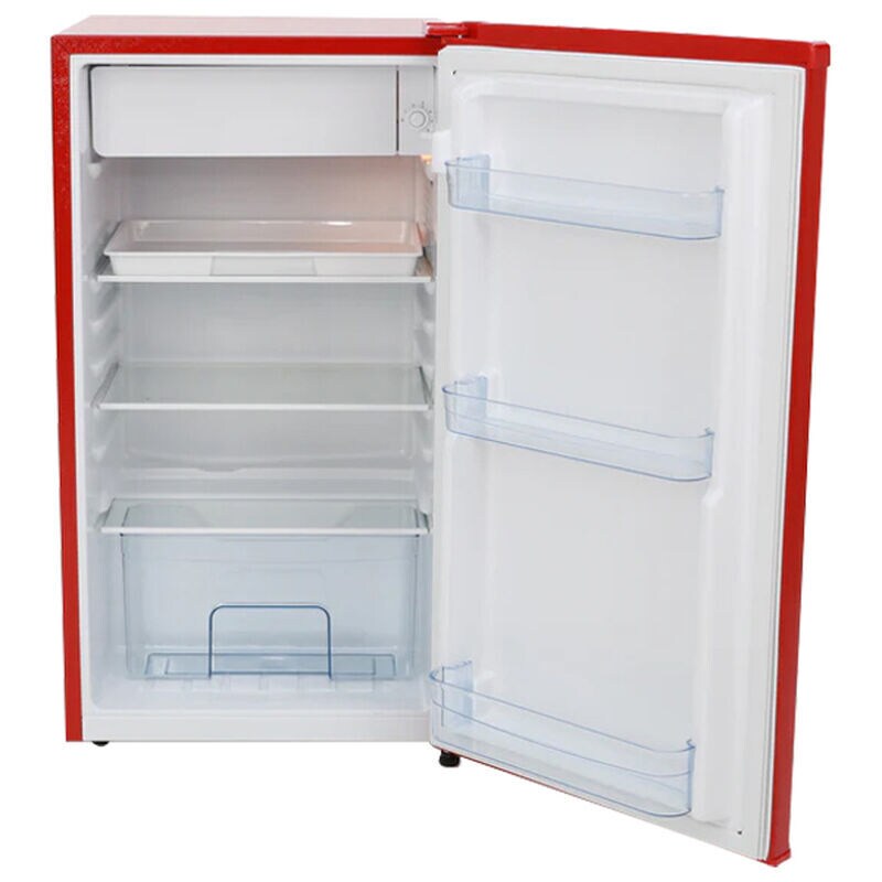 Avanti Retro Series 18 in. 3.1 cu. ft. Mini Fridge with Freezer Compartment - Red, Red, hires