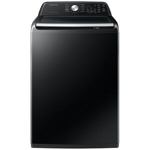 Samsung 27 in. 4.7 cu. ft. Smart Top Load Washer with Active WaterJet - Brushed Black, Brushed Black, hires