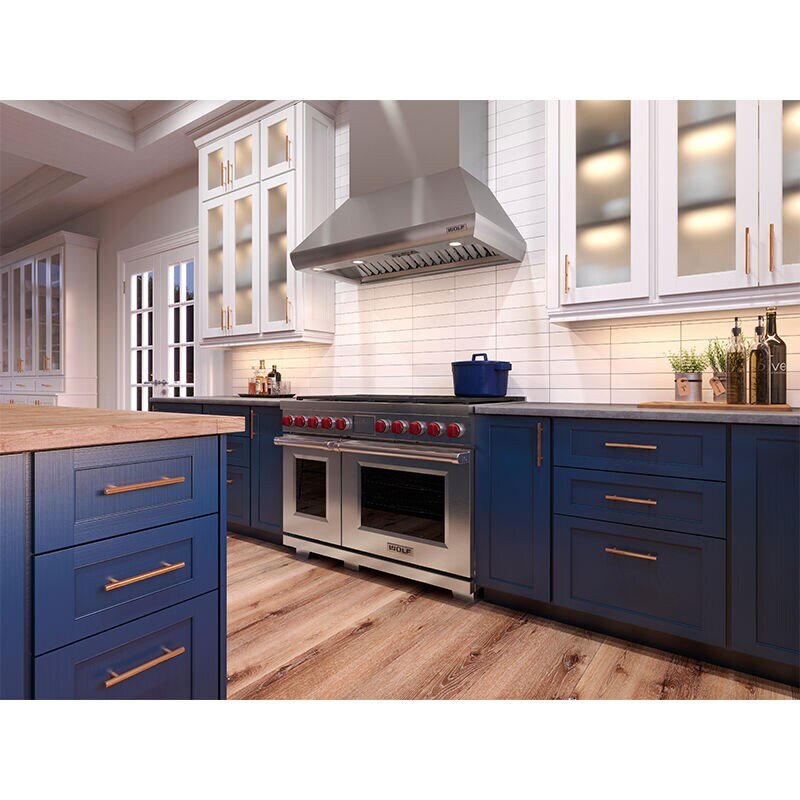 Wolf pro outlet wall chimney hood