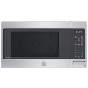 GE Profile 22 in. 1.5 cu. ft. Smart Countertop Microwave with Convection & Sensor Cooking - Stainless Steel, , hires