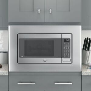GE Optional 30 in. Built-In Trim Kit for Microwaves (Counter Top) - Stainless Steel, , hires
