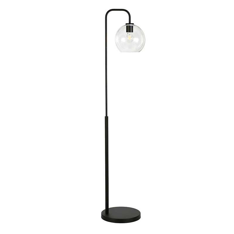 Clear Glass Shade P C Richard, Bronze Floor Lamp With Glass Shade