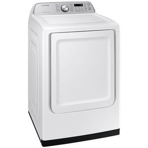 Samsung 27 in. 7.4 cu. ft. Smart Gas Dryer with Sanitize Cycle & Sensor Dry - White, White, hires
