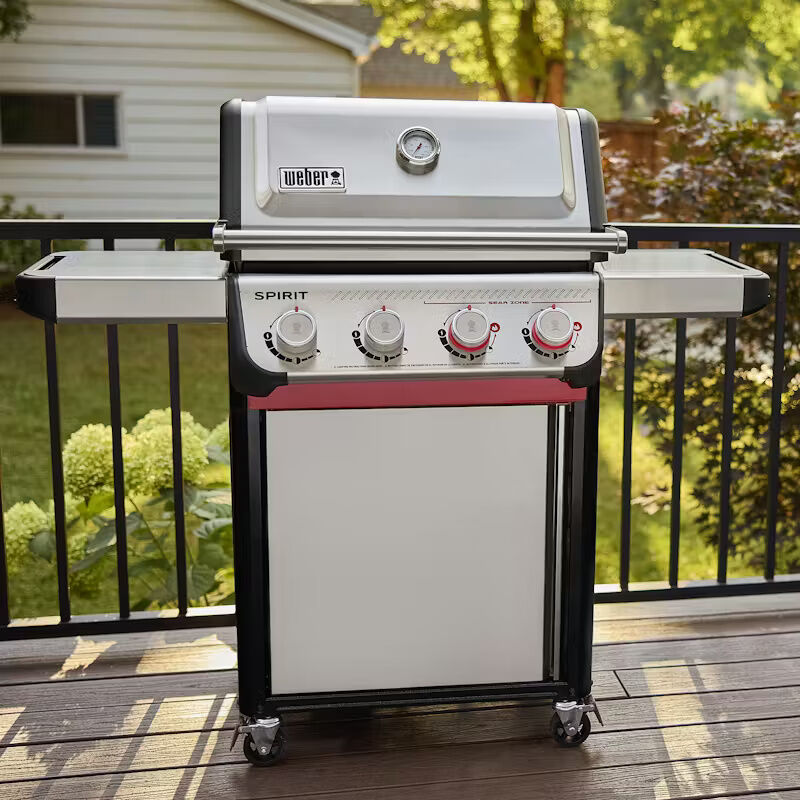 Weber Spirit S-425C 4-Burner Natural Gas Grill with Sear Burner - Stainless Steel, , hires