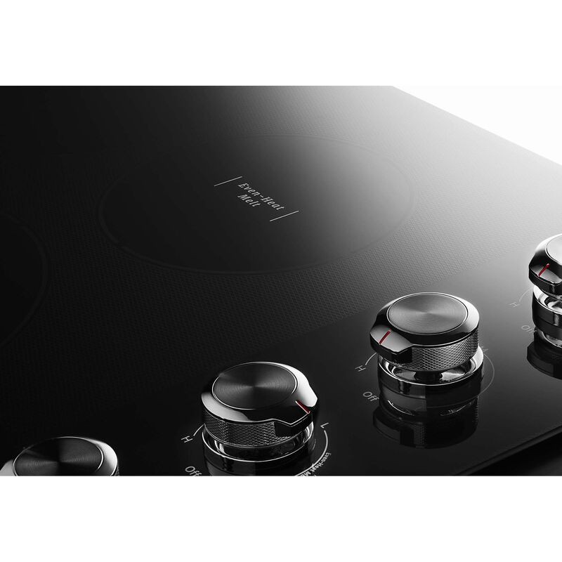 KitchenAid 30 in. 5-Burner Electric Cooktop with Simmer Burner & Power Burner - Black, , hires