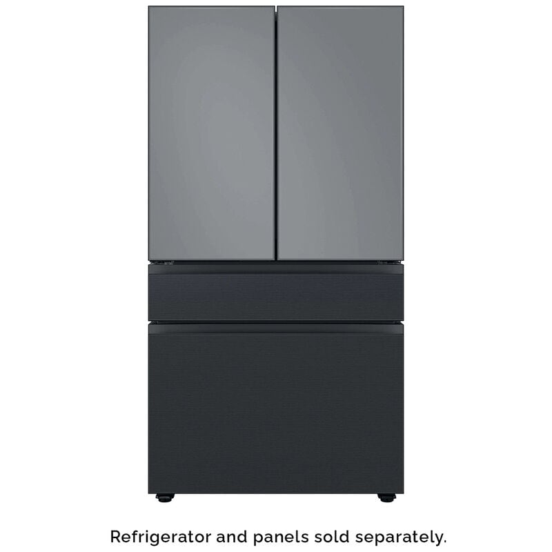 Samsung BESPOKE 4-Door French Door Bottom Panel for Refrigerators - Matte Black Steel, , hires
